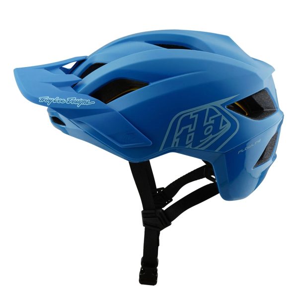 Troy Lee Designs Flowline MTB Helmet - Youth - Point - Cobalt-Blue Hot on Sale