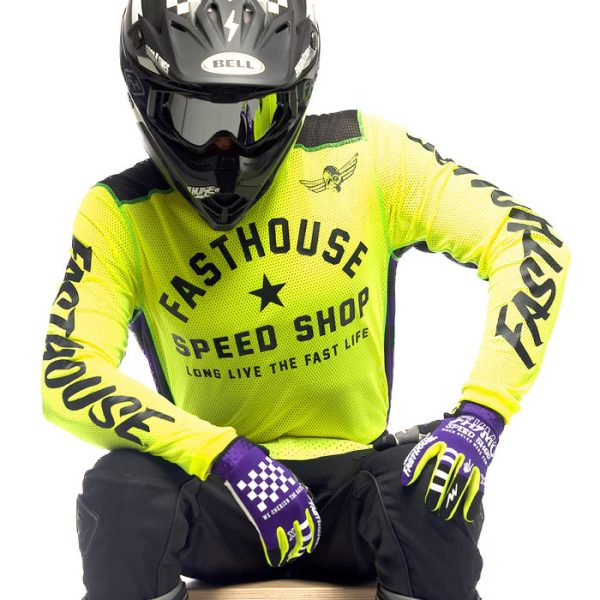 Fasthouse Originals Air Cooled Jersey - High Viz-Black For Discount - Image 3