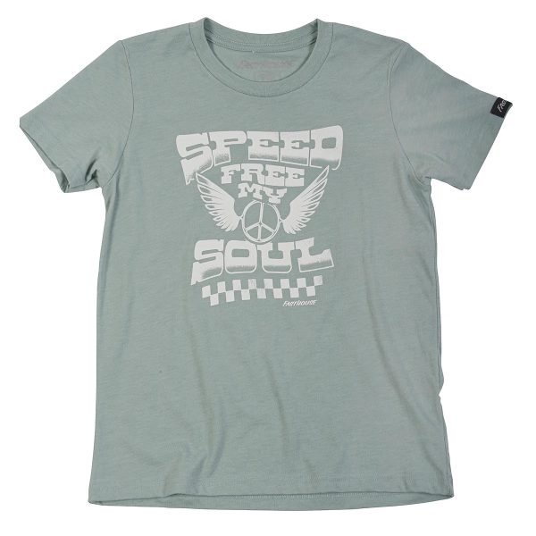 Fasthouse Sunshine Tee - Girls - Heather Blue Hot on Sale
