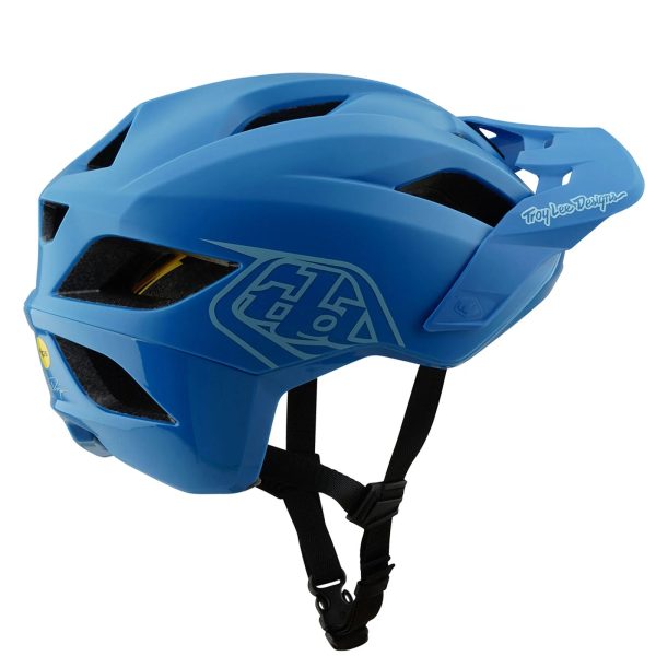Troy Lee Designs Flowline MTB Helmet - Youth - Point - Cobalt-Blue Hot on Sale - Image 2