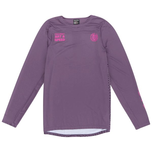 Troy Lee Designs Skyline Long Sleeve MTB Jersey - Radioscape - Deep Purple Online now