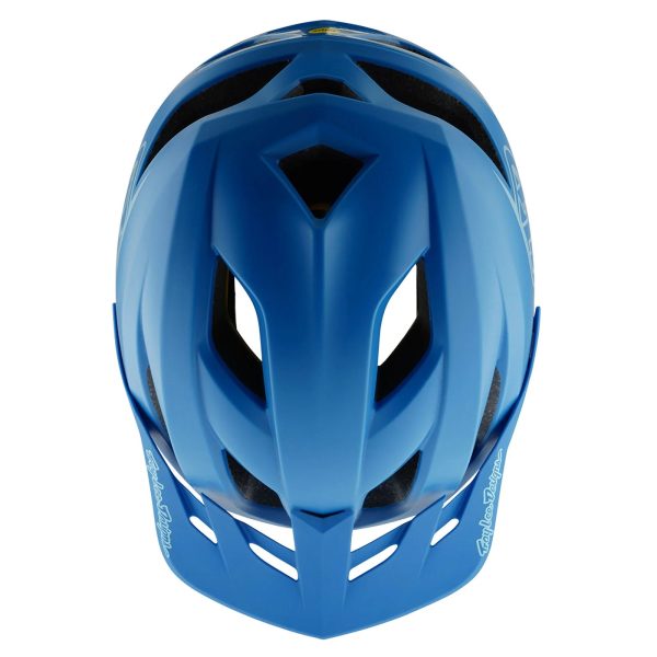 Troy Lee Designs Flowline MTB Helmet - Youth - Point - Cobalt-Blue Hot on Sale - Image 4